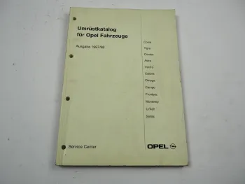 Opel Umrüstkatalog 1997/98 Corsa Tigra Astra F Calibra A Vectra Omega B Frontera