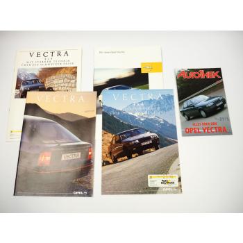 Opel Vectra 5x Prospekt Fahrbericht Technische Daten 1988 bis 2001