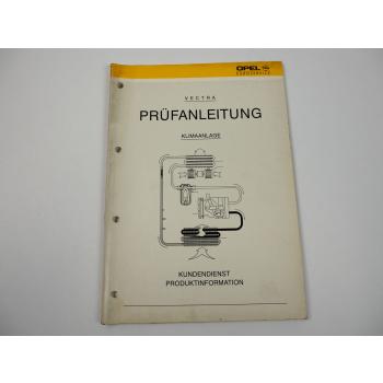 Opel Vectra A Prüfanleitung Klimaanlage Stromlaufplan Werkstatthandbuch