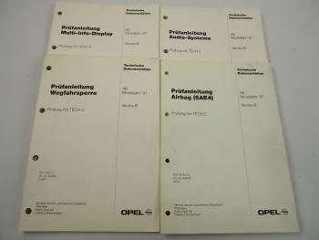 Opel Vectra B Prüfanleitung Multi Info Display Audio Airbag SAE4 Wegfahrsperre