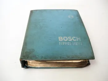 Ordner mit Bosch Service Listen für MAN LKW Kipper Omnibus BJ 1950er-1970er J.