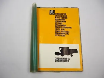 Orig. Claas Dominator 96 106 Operators Manual Maintenance Wiring Diagram 1979