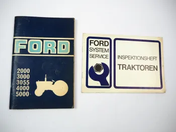 Orig. Ford 2000 3000 3055 4000 5000 Traktor Betriebsanleitung Wartungsheft 1972