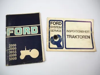 Orig. Ford 2000 3000 3055 4000 5000 Traktor Betriebsanleitung Wartungsheft 1974