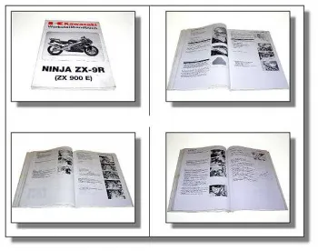 orig Kawasaki Ninja ZX-9R ZX900 E1 Werkstatthandbuch Reparaturanleitung 1999