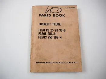 Orig. Komatsu FG 20 23 25 28 30 -8 L S Forklift Truck Parts List Ersatzteilliste