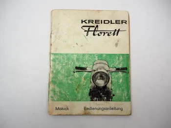 Orig. Kreidler Florett Mokick K54/32D Betriebsanleitung Bedienung Wartung 1972