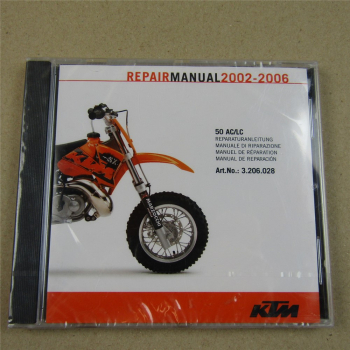 orig. KTM 50 AC LC Reparaturanleitung Repair Manual 2002 - 2006 CD