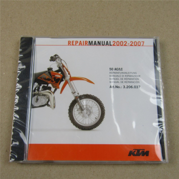 orig. KTM 50 AC LC Reparaturanleitung Repair Manual 2002 - 2007 CD