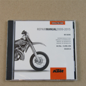 orig KTM 65 SX / XC 2009 - 2015 Reparaturanleitung Werkstatthandbuch CD