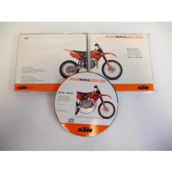 orig. KTM 85 105 SX 2004 - 2006 Reparaturanleitung Werkstatthandbuch CD