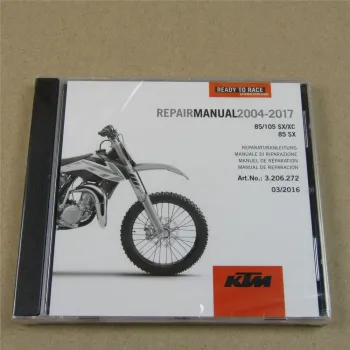 orig. KTM 85 105 SX SX/XC 2004 - 2017 Reparaturanleitung Werkstatthandbuch CD