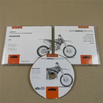 orig. KTM 85 105 SX / XC 2004 - 2013 Reparaturanleitung Werkstatthandbuch CD
