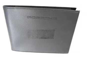 orig. Leder Bordmappe für Betriebsanleitung Porsche Macan Cayenne Carrera