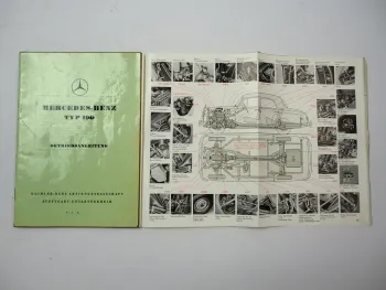 orig Mercedes Benz Typ 190 W121 Ponton Betriebsanleitung Wartung 1957 Ausgabe B
