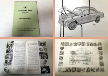 orig Mercedes Benz Typ 190b Ponton W121 Betriebsanleitung Bedienung Wartung 1959