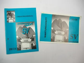 Orig. Peugeot MTC SV50 SV80 SV125 Roller Betriebsanleitung Wartungsheft 1990er