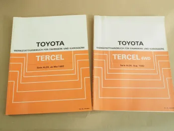 orig. Reparaturanleitung Toyota Tercel AL20 AL25 inkl 4WD ab Mai 1982