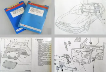 orig. Reparaturleitfaden VW Golf 3 ab 1992 Karosserie Montagearbeiten + Diagnose
