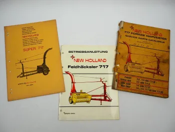 Orig. Sperry New Holland 717 Feldhäcksler Betriebsanleitung Ersatzteilliste 1970