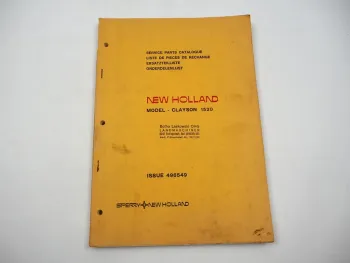 Orig. Sperry New Holland Clayson 1520 Mähdrescher Ersatzteilliste Parts List 1974