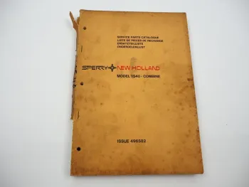 Orig. Sperry New Holland Clayson 1540 Mähdrescher Ersatzteilliste Parts List 1974