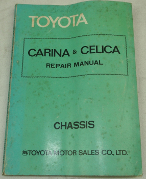 orig. Toyota Carina Celica TA10 12 20 RA21 Repair manual Chassis 1975