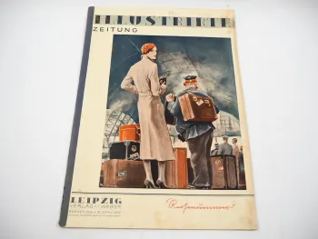 Orig. Zeitschrift Illustrierte Zeitung Leipzig Verl. Weber Reisenummer 4598 1933