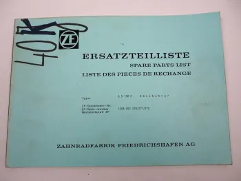 Orig. ZF Ecomid 6 S 150 C Getriebe Ersatzteilliste Kässbohrer Parts List 06/1988