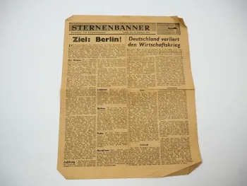Original Alliierten Flugblatt Sternenbanner USA Kriegsinformationsamt London 44