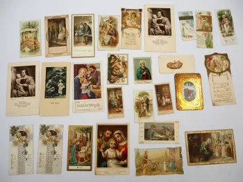 Original Andachtsbilder 27 Stück ca. 1900 bis 1920