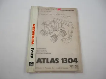 Original Atlas 1604M Serie 135 Bagger Ersatzteilliste Parts List 2000