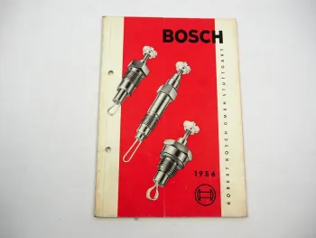 Original Bosch Glühkerzen Heater Plugs bougies de rechauffage Handbuch 1956
