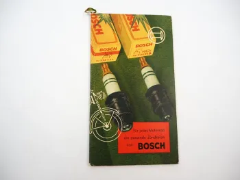 Original Bosch Katalog Zündkerzen Motorrad Roller Moped 1953