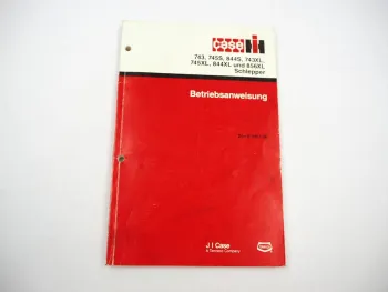 Original Case IHC 743 745 844 856 S XL Traktor Betriebsanleitung Wartung 1988