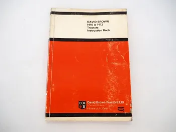 Original David Brown 1410 1412 Tractor Instruction Book 1974 Englisch