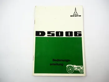 Original Deutz D5006 + Allrad Betriebsanleitung Wartung Schaltplan 1968