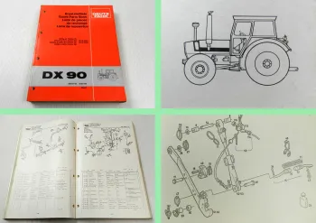 Original Deutz DX 90 Traktor Schlepper Ersatzteilliste 09/1981 Ersatzteilkatalog