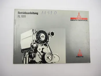 Original Deutz F2L F3L F4L 1011 Motor Betriebsanleitung Bedienung Wartung 1991