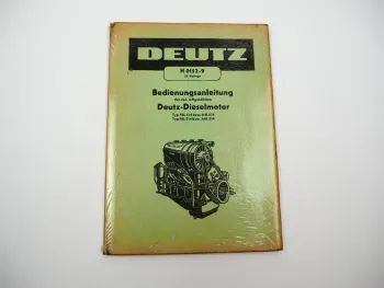 Original Deutz F4L F6L A4L A6L 514 Dieselmotor Betriebsanleitung Wartung 1962
