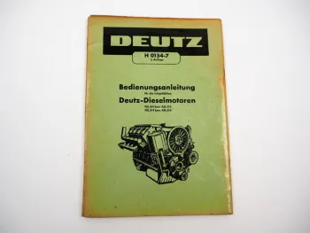 Original Deutz F6L F8L A6L A8L 614 Dieselmotor Betriebsanleitung Wartung 1960