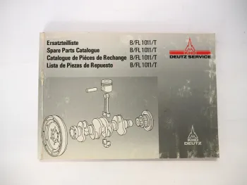 Original Deutz Motor BFL FL 1011 / T Ersatzteilliste Bildkatalog Parts Catalog