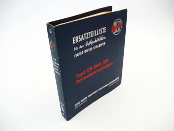 Original Eicher ES 200 201 Schmalspurschlepper Ersatzteilliste Ausgabe B 1965