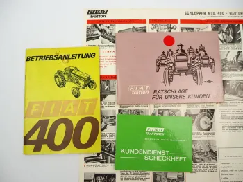 Original Fiat 400 Schlepper Betriebsanleitung Bedienung Wartung ca. 1969