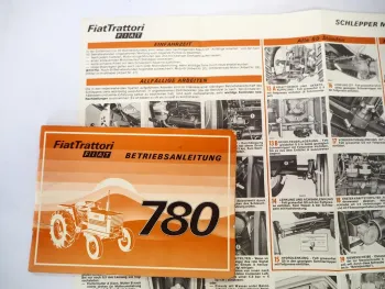 Original Fiat 780 780DT Schlepper Betriebsanleitung Bedienung Wartung 1978