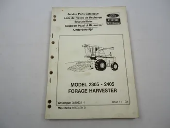 Original Ford New Holland 2305 2405 Feldhäcksler Parts List Ersatzteilliste 1992