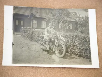 Original Foto Motorrad Indian Scout oder Chief ca. 1925/30 Berliner Nummernschild