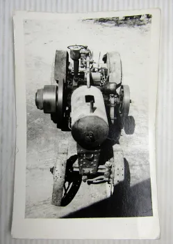 original Foto von IHC oder Lanz Schlepper Bulldog Traktor wohl um 1915