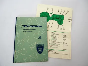 Original Güldner AL Tessin Schlepper m. Motor 2LD Betriebsanleitung Wartung 1961