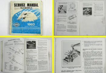 original Harley Davidson XLH 883 1200 Models 1993 Service Manual Maintenance
